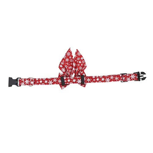 BCOATH 1Stk Haustierhalsband Weihnachtskatzenhalsband Weihnachtshaustier Bowknot zughalsband für große Hunde Kitten Halsband weihnachtsdeko dekoratives Haustierhalsdekor Katzenkrawatte von BCOATH