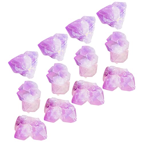 BCOATH 1 Packung natürliches Erz hochzeitsdeko hochzeits Dekoration Wasserdekoration Raumdekoration gestürzte Kristalle Amethystperlen Felsen Kristallchips Masse gefälschter Stein Violett von BCOATH