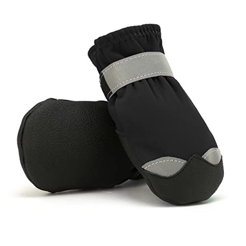 BCOATH 1 Satz Haustier wasserdichte Schuhe Schneestiefel Für Haustiere rutschfeste Hundestiefel Verstellbare Hundeschuhe Hundestiefel Schuhe Regenstiefel Für Hund Pfotenschutz Petg Nylon von BCOATH