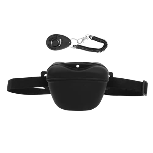 BCOATH 1 Satz Leckerli-Tasche Für Haustiere Snack-Tasche Paket Hundefutter Futterbeutel Für Welpen Tragetasche Behandeln Leckerli-Tasche Für Hunde Im Freien Snackhalter Black Kieselgel von BCOATH