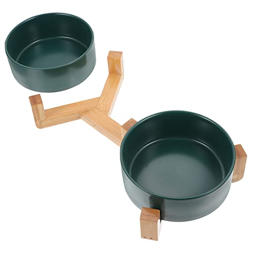 BCOATH 1 Set Futterfuß Feeder-Rack-Füße Stehen Zum Essen Von Kleinen -Hochkatzen-Doppelrücken-Schalen Für Haustier-Fütterungsschalen Zum Schutz Von Hunden Zu Hause Angehobener von BCOATH