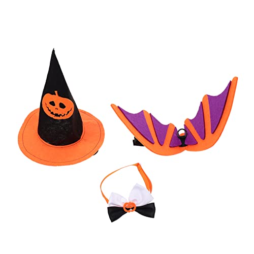 BCOATH 1 Set Halloween Haustierhut Halloween Hundehüte Halloween Hundekleidung Halloween Hundekostüm Halloween Katzenkostüm Katzen Fledermausflügel Kostüm Vampirkostüm von BCOATH