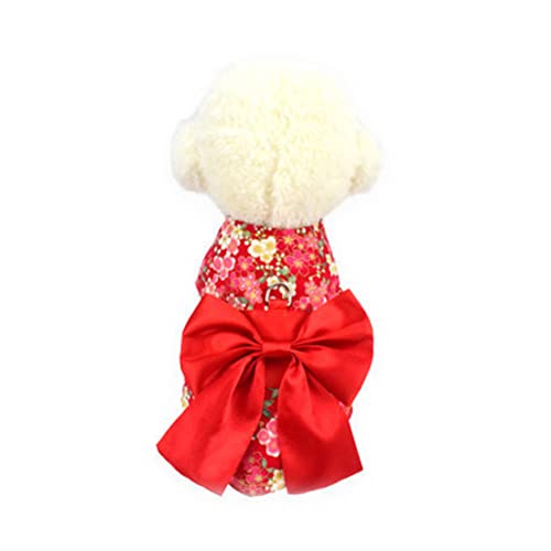 BCOATH 1stk Kleider Für Hunde Partyzubehör Für Welpen Kimono-kostü Für Hunde Japanisches Kleid Welpenkleidung Katzenkleid Strapskleid Laufweste Japanische Kleidung Hündchen Geschirr von BCOATH