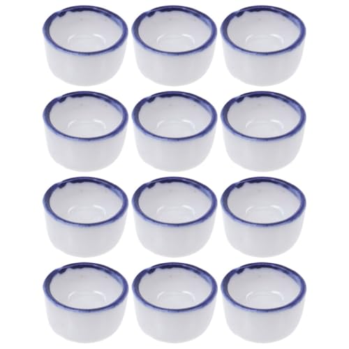 BCOATH Krabben Mini Gericht Spinne Wasser Schüssel 12pcs Reptil Becken Keramik Material von BCOATH