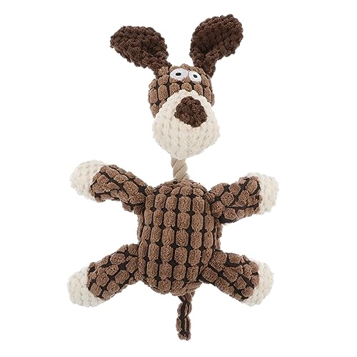 BCOATH 1Stk Hundespielzeug Interactive Dog Toys interaktives Spielzeug Plüschspielzeug Kauspielzeug für Hunde Formspielzeug Hund Plüschtier Zähneknirschende Spielzeuge für Haustiere Brown von BCOATH