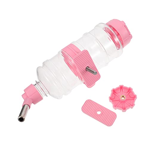 BCOATH 1Stk Kaninchentrinker Kleiner Hundenapf Haustier-Wasserflasche hasentrinkflaschen trinkflasche Hasen wasserspender Hamster Wasser Trinkschale automatische Wasserzufuhr pp Rosa von BCOATH