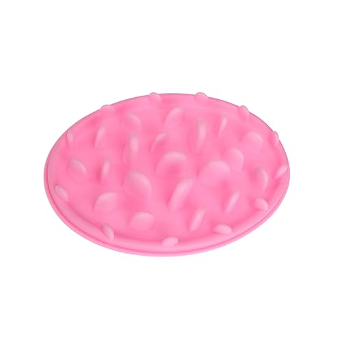 BCOATH 1Stk langsame Schüssel für Haustiere Hunde-Puzzle-Schüssel langsame fütterer für Katzen Puzzle Hundenapf Katzennapf katzennäpfe Slow-Food-Bowl langsam fressender Feeder Rosa von BCOATH