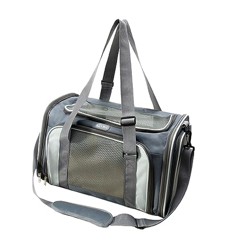 BCOATH 1stk Atmungsaktive Haustiertasche Aufbewahrungstasche Für Katzen Kleiner Hunderucksack Reisegeldbörse Outdoor-haustiertasche Kleiner Reiserucksack Welpe Oxford-Stoff Light Grey von BCOATH