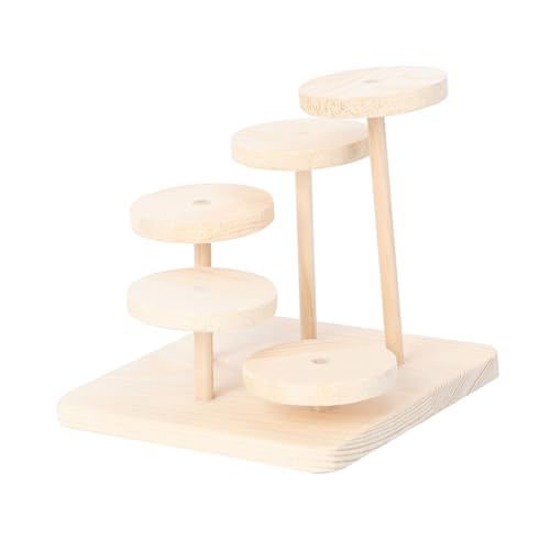 BCOATH 1stk Hamster-klettergerüst Kletterspielzeug Für Kleine Haustiere Zwerghamsterhaus Spielzeug Für Kleintiere Kauspielzeug Für Ratten Rattenklettern Minitiere Spielzeug Beige Hölzern von BCOATH