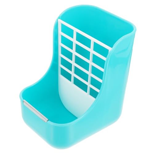 BCOATH 1stk Hasengrasständer Häschen-grashalter Kaninchen Schalen Für Kleine Tiere Spielzeug-Haustiere Lebensmittelbehälter Hasenfressgitter Haustierfutterhalter Feeder-Rack Blue Plastik von BCOATH