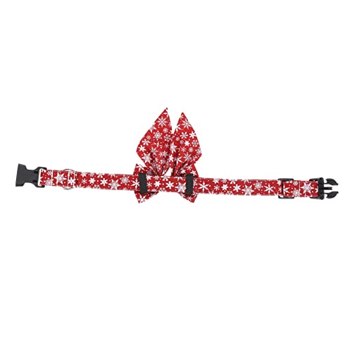 BCOATH 1stk Haustierhalsband Hundeweihnachtskrawatte Kätzchen-kragenschleife Sicherheitshalsband Für Katzen Mit Schnallendesign Weihnachtshalsbänder Für Welpen Welpe Bogen Rot Baumwolle von BCOATH