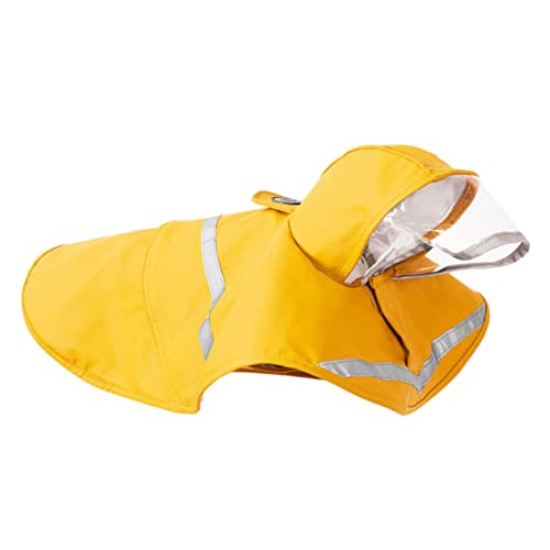 BCOATH 1stk Regenjacke Für Haustiere Reflektierende Regenjacke Regenmantel Für Hunde Regenjacke Für Hunde Regenkleidung Für Katzen Großer Hund Regenmantel Schneemäntel Für Hunde Yellow von BCOATH