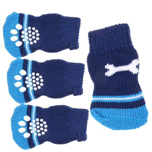 BCOATH 2 Paar Haustier socken Chihuahua socken hundesocken rutschfeste Welpensocken Tragbare Socken für Haustiere Haustierzubehör waschbare Haustiersocken Socken für Hunde Baumwolle von BCOATH