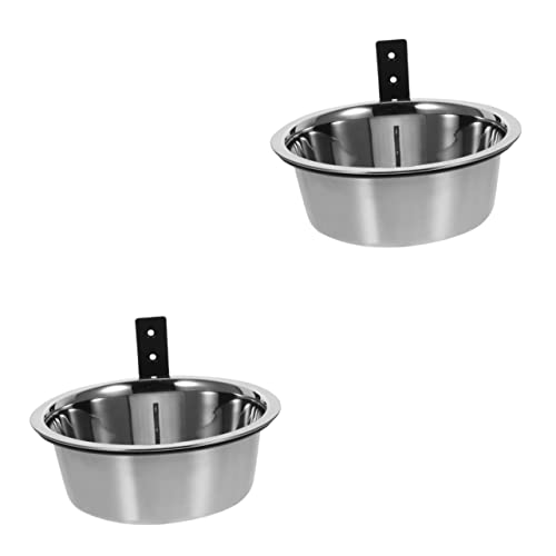 BCOATH 2 Sätze An der Wand befestigter erhöhter Hundenapf wandhalterung für hundenapf Wandmontierter Futternapf pet Water Bowl Dog Food Bowl Behälter für Hundefutter hängende hundenäpfe von BCOATH