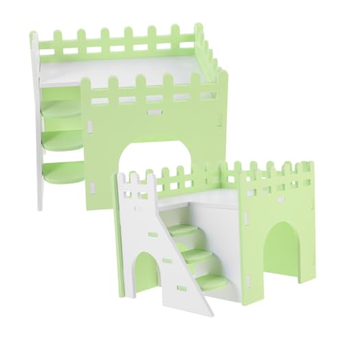 BCOATH 2 Sets Hamsterhöhle Dachboden Haushalt Hamsterhaus Rattenversteck Käfig Hamsterhaus Zartes Hamsterhaus Hamsterhaus Versteck Bezauberndes Rattenhaus PVC von BCOATH