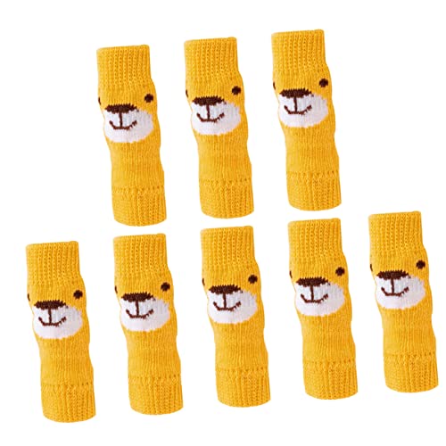 BCOATH 2 Sets Haustiersocken Pfotenschutz für kleine Hunde, warme Hunde-Abdeckungen, Welpenbeinsocken, elastische Haustier-Beinschützer, Fleece-Hunde-Beinstulpen, warme Handschuhe, große Hunde, von BCOATH