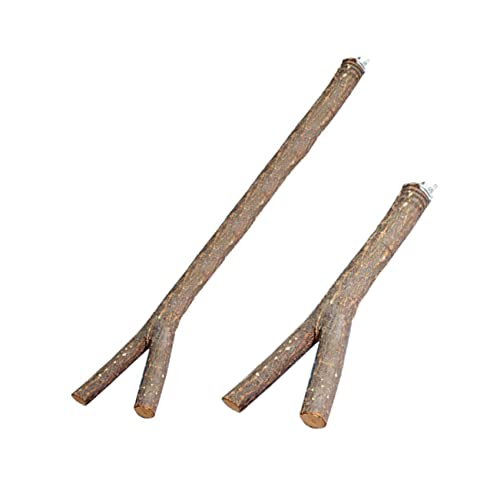 BCOATH Umweltfreundliche Papagei Stehen 2 Stücke Holz Sticks Vogel Käfig Barsch Steht Komfortable und von BCOATH