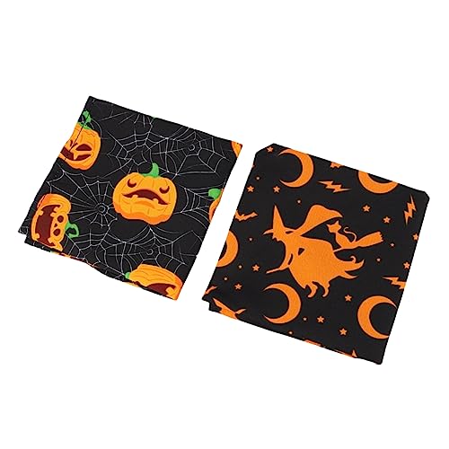 BCOATH 2 Stück Halloween Haustier Lätzchen Hundehalstücher Patriotisches Hundehalstuch Haustier Speicheltuch Welpen Outfits Kürbis Hundehalstuch Hunde Halloween Halstuch Halloween von BCOATH