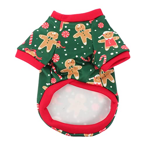 BCOATH 2 STK Weihnachtskleidung Für Hunde Trim Mantel Kleid Bluse Weihnachts-hundepullover Hund Weihnachtsmann Anzug Hundepyjama Für Kleine Hunde Polyester-vlies Karikatur Requisiten von BCOATH