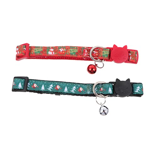 BCOATH Weihnachtshalsband Für Haustiere Katzenhalsband Glockenhalsband Weihnachtshalsbänder Für Haustiere Weihnachtshalsband Für Katzen Leichtes Design von BCOATH