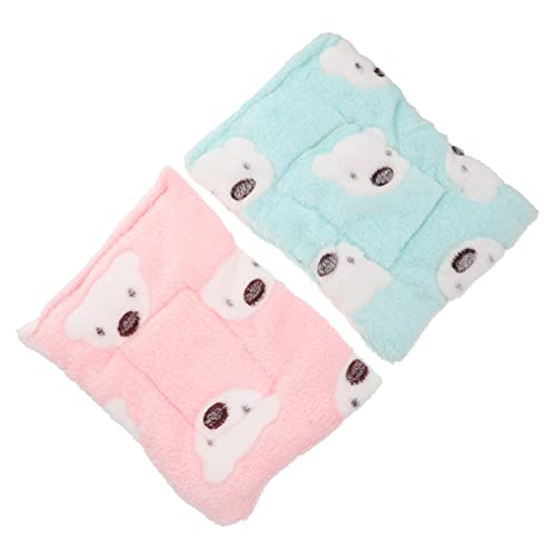 BCOATH Hammer 2st Hamster Pad Haustier-schlafbett Hase Schlafmatte tierbett Bettmatte Für Meerschweinchen Chinchilla-bettmatte Igel Warmes Hamsterhütte Warmes Bett Winter Baumwolle von BCOATH