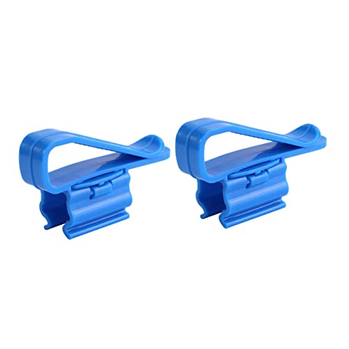 BCOATH 2St Clip für Wasserrohre Eimer-Clip Rohrschelle Röhrenhalter für Aquarien Schlauchschelle Aquarium-Clips Halter für Wassereimer Filter Befestigungsklemme für Aquarienpumpe Blue von BCOATH