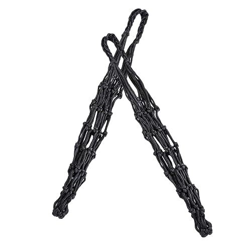 BCOATH 2St Hühnerfutternetz Snack-Hängetasche Hängender Futterspender für Hühner Hähnchen-Gemüsehalter Papageien suchen nach Spielzeug Hühnchen-Gemüse-Obsthalter Futtervögel Nylon Black von BCOATH