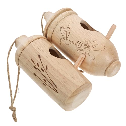 BCOATH 2pc Natürliche Holz Kolibri Nest Outdoor Dekorative Vogel Nistkasten für Garten von BCOATH