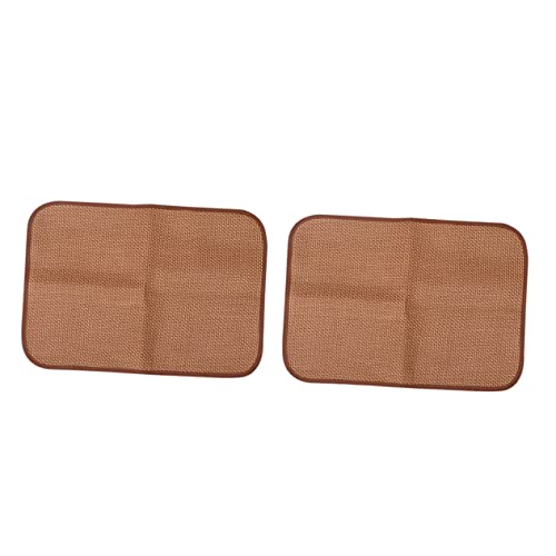 BCOATH Haustier Hund liefert 2PCS Rattan Bambus Matte für Hunde Atmungsaktive Sommer Kühlmatte von BCOATH