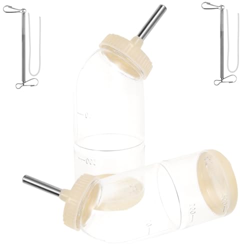 BCOATH 2st ，，，，2pcs Kleine Wasserflaschen Automatische Geflügeltränke Wasserflasche Aus Guinea Tierische Wasserflasche Hängende Wasserzufuhr Rostfreier Stahl von BCOATH