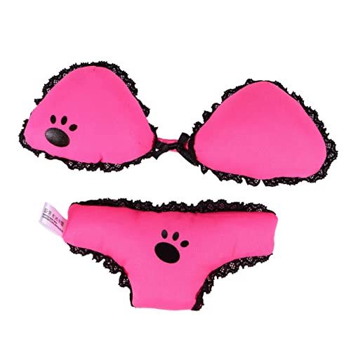 BCOATH 2st Haustier-Hund-Bikini-Spielzeug Hündchenspielzeug Hundekleidung, Hundekühlkissen Interaktives Katzenspielzeug Quietschendes Hundespielzeug Tierspielzeug ，bb Rosy von BCOATH