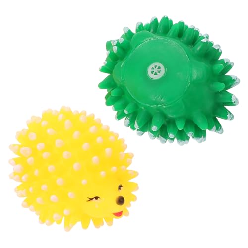 BCOATH 2st Haustier-Igel-Spielzeug Igel Quietschendes Hundespielzeug Tierspielzeug Hundebälle Haustiere Beißen Spielzeug Beißspielzeug Spielzeug Zum Apportieren Von Welpen Emulsion Yellow von BCOATH