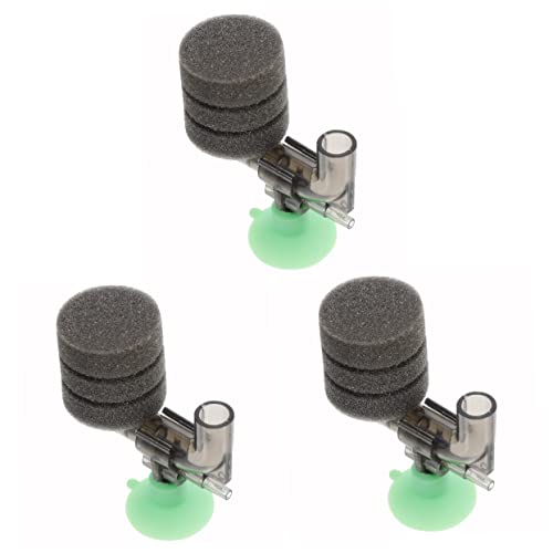 BCOATH 3 STK Filter Für Fischbecken Filterschwamm Für Aquarien Süßwasser-schwammfilter Mini-tauchschwammfilter Kleiner Aquarienfilter Biochemischer Schwammfilter Plastik Aquarium Toilette von BCOATH