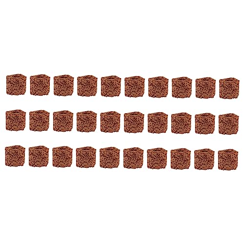 BCOATH 30Pcs Wasserpflanze Feste Ringe für Aquarium Aquarium Dekorationen Keramik Ringe für Wasser Pflanzen Dunkel von BCOATH