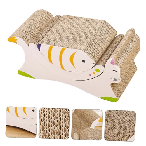 BCOATH Haustier Kätzchen Kratzen Spielzeug 3pcs Katze Kratzen Scratcher Für Indoor Katzen Karton Kratzbretter Lounge von BCOATH