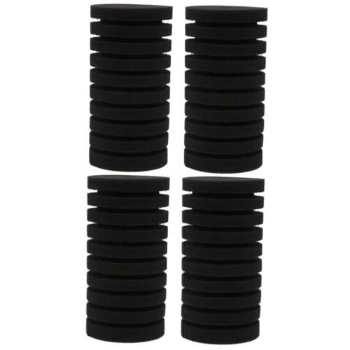 BCOATH 4 Stück Filter-Ersatzwatte Aquarium Filterzubehör für Aquarien Filter Ersatzschaum Filter Ersatzteile Wasser Filter angelrolle sieb Schwamm zubehör Ersatzschwamm für Aquarien Black von BCOATH