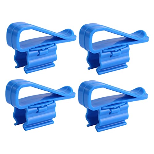 BCOATH 4 Stück Filterschlauchhalter für Aquarien wasserwechsel pumpen für Aquarium schlauchaufsatz Aquatainer Befestigungsklemme für Aquarienpumpe Aquarium Aquarium Siebe Wasserclip Blue von BCOATH