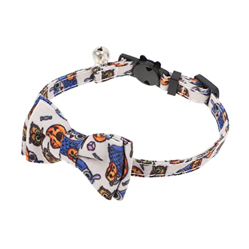 BCOATH 4 Stück Katzenhalsband mit Halloween-Motiven Bandanas für kleine Hunde Welpe Fliege Halloween Katzenohren tierkostüme Halloween- Halloween-Haustierzubehör Polyester von BCOATH