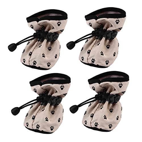 BCOATH 4 Stück wasserdichte Hundeschuhe Mit Weicher Sohle Hundepfotenschutz Haustierschuhe Welpenschuhe Hundestiefel Heimtierbedarf Welpenstiefel Welpenstiefel Stiefel Für Hunde von BCOATH