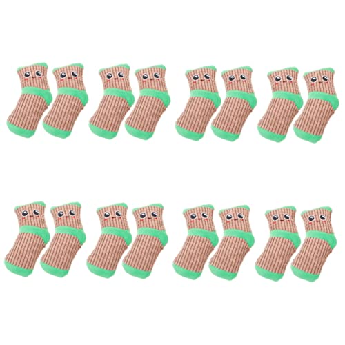 BCOATH 8 Paare Spielzeug Aggressive Kauer Ausgestopfter Zeichentrickfilm Socken Für Katzen Cartoon-socken Spielsets Für Draußen Sockenschuhe Haustiere Socken Indoor-Hund Plüsch Der Hund von BCOATH