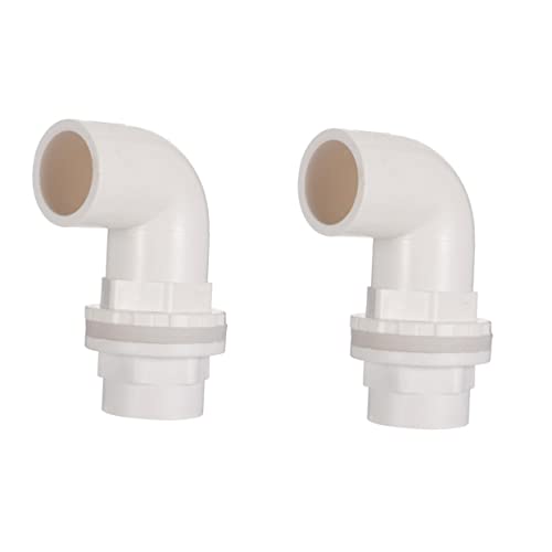 BCOATH 8 STK Aquarium Wasser Verbindung Schnellkupplungen Für Pferde 90-Grad-rohrverbinder Adapter Für Hochdruckreiniger Zubehör Für Aquarien Schlauch Weiß Tankrohr Pipeline PVC von BCOATH