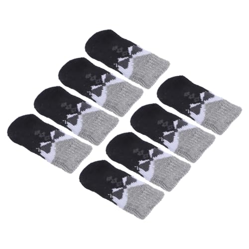 BCOATH 8 STK Haustier socken Nicht-Welpen-Socken Katzenschuhe Haustier Pfote Pfotenschützer für Haustiere hundesocken Dog Socks rutschfeste warme Schuhe Fußsocken für Haustiere Polyester von BCOATH