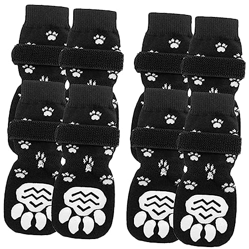 BCOATH 8St Hundesocken pet Supplies hundepflege Hundepfoten-Socken hundeschuh verschleißfester Welpe Socken für Hunde Hundezubehör Wiederverwendbare Socken für Haustiere Reine Baumwolle von BCOATH