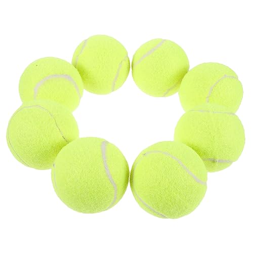 BCOATH 8st Tennis Trainieren Hundespielzeug Masse Tennisbälle Für Anfänger Beißball Für Hunde Bälle Für Hunde Welpenspielzeug Hundespielzeugbälle Haustier Gummi Kind Trainingsball von BCOATH