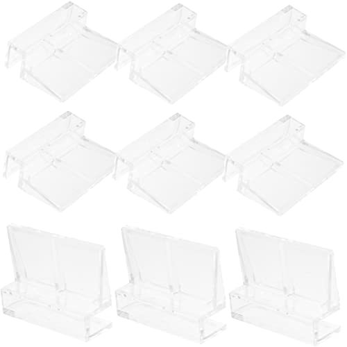 BCOATH Aquarium Glasabdeckungs Clips Robuste Halterungen Für Fischtank Abdeckungen Stabile Clips Für 6mm/ Glasplatten Ideal Für Aquarien Und Terrarien von BCOATH