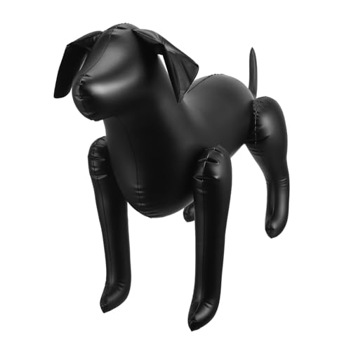 BCOATH Aufblasbares Hundemanipulationsmodell Für Hundebekleidung PVC Hundedarstellung Für Dekoration Im Haustiergeschäft Schwarzes Design Für Eine Ansprechende Präsentation von BCOATH