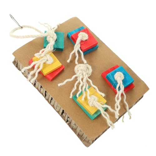 BCOATH Beißspielzeug für Papageien holzspielzeug holzspielsachen Papageien Käfig Spielzeug Vogelkäfig Spielzeug Bird Toys Vogel hängendes Spielzeug lustiges Vogelspielzeug hölzern von BCOATH