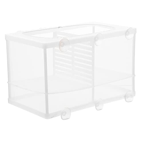 BCOATH Box Net Board Isolation Isolator Aquarium Aufzucht Juvenile Incubator: Case Saug Brut Brutkasten Züchter Mesh Fischbecher Isoliert Design mit Brutbecken Multifunktional von BCOATH