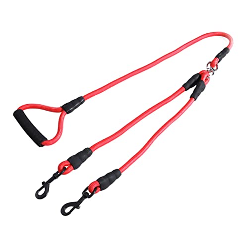 BCOATH Doppelte Hundeleine Outdoor Zugleine Praktische Trainingsleine Für Hunde x 140cm Ideal Für Das Ziehen Und Trainieren Von Haustieren von BCOATH