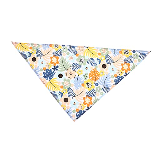 BCOATH Dreieckstuch Für Haustiere Heimtierbandanas Selber Machen Blumen-Haustier-schal Bandana-kostüm Für Haustiere Dreieckiger Halstuch Hundetuch Tierkostüm Halsband Speichel Polyester von BCOATH